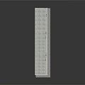 Modern L shaped High Rise Building Model With Exterior Windows And Architectural Design Details