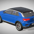 Blue Volkswagen SUV With Modern Exterior Design And Stylish Features