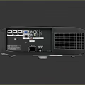 Modern Computer Projector With Multiple Ports Front Panel Display And Ventilation Grilles 3d model