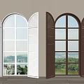 modern blinds windows floor to ceiling windows doors and windows casement window 3d model