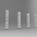 Modern Column Hollow Column 3d model