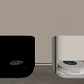 Modern sweeping robot 3d model