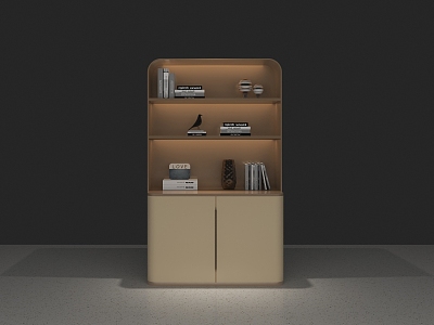 Bookcase Decorative Cabinet model