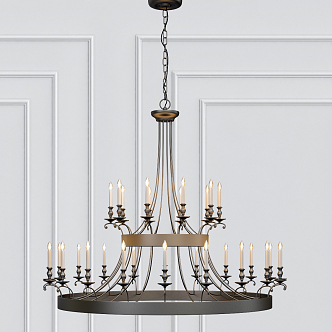 Industrial LOFT chandelier 3d model