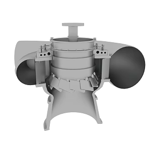 Modern Water Turbine Industrial Equipment Francis Turbine Axial Flow Turbine Tubular Turbine Mechanical Equipment Axial Flow Turbine 3d model