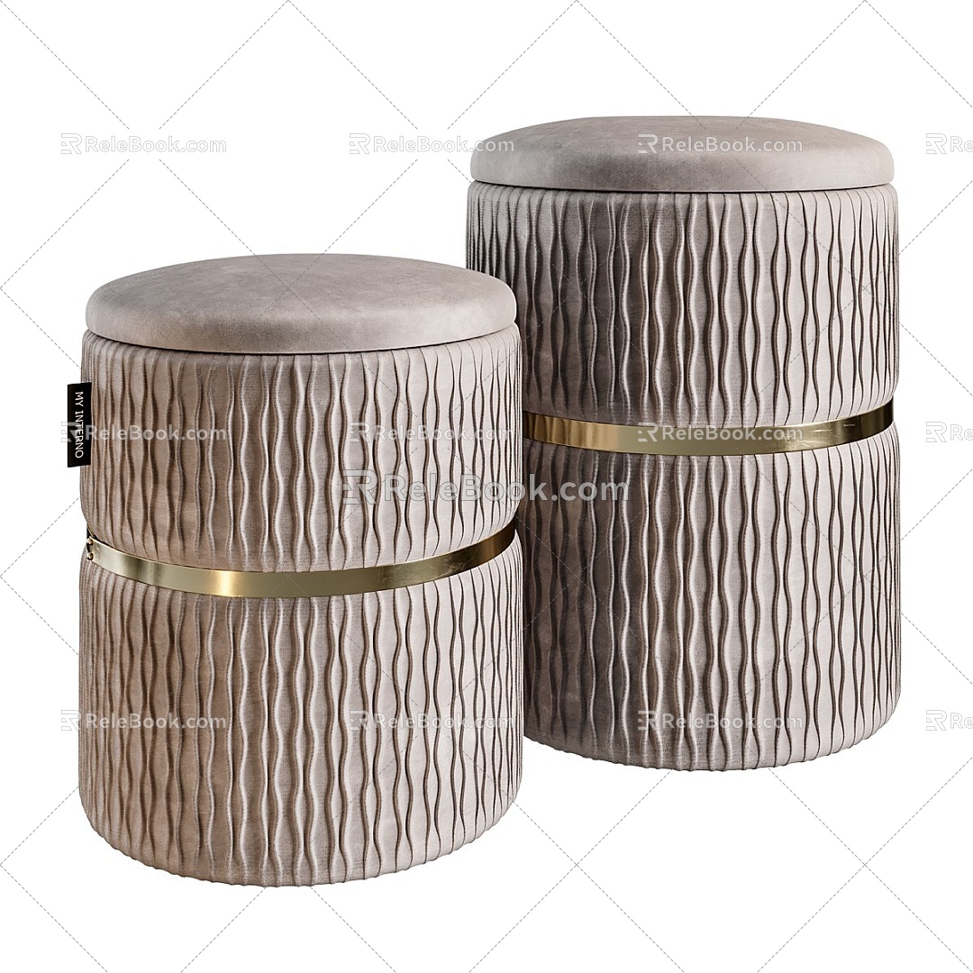 Two-piece ottoman Verona 3d model