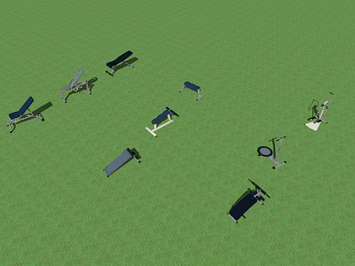 Modern Fitness Equipment Sporting Goods 3d model Modern Fitness Equipment Sporting Goods 3d model