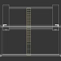 Two Full Length Floor Mirrors with Black Frame and Stand for Home Decoration