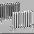 Modern Silver and White Column Radiators with Stylish Design for Home Heating