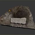 Rock Block Rock Block Rock Specimen Boulder Big Stone Block Rock Stratum Rock Stratum Rock Stratum Rock 3d model