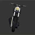Black ROCKY Motorcycle With Sleek Modern Design And Minimalist Body Structure