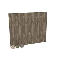 Wooden Wall Panels With Herringbone Pattern And Natural Wood Grain Design