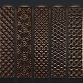 Decorative Metal Room Dividers Featuring Intricate Cutout Patterns And Modern Design