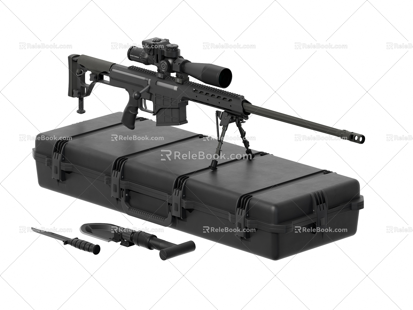 Modern Sniper Rifle Military Sniper Rifle Toy Gun model