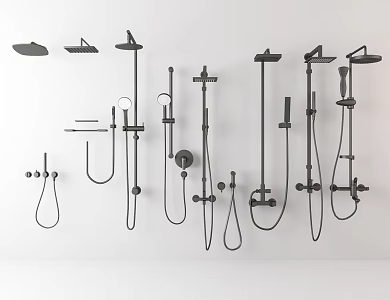 Modern Shower 3d model