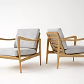 Nordic Sofa Chair 3d model
