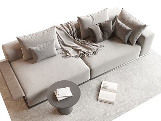 Sofa Living Room Sofa Three-seater Sofa 3d model