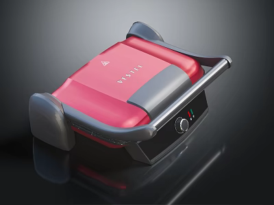 Tefal Red And Black Sandwich Maker With Modern Design And Easy To Use Controls 3d model