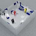 Breck Store Interior With Colorful Mannequins And Modern Display Counters
