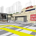 Contemporary Commercial Complex With UNIQLO Retail Store Courthouse Park Plaza And Modern Design