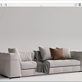 Modern Multiplayer Sofa 3d model