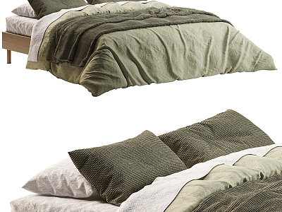 Modern Double Bedding 3d model