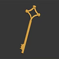 Shiny Golden Key With Metallic Finish As Elegant Household Accessory For Daily Use
