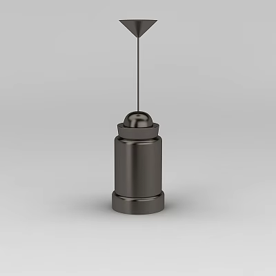 Industrial wind chandelier 3d model