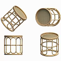 Stylish Rattan Round Coffee Tables with Woven Design and Different Styles