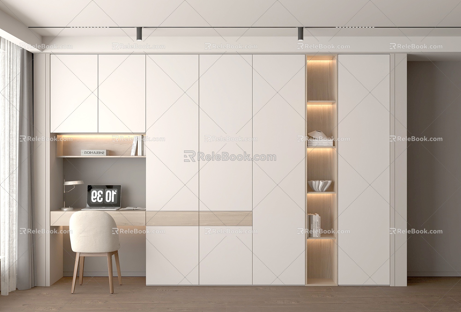 Cabinet Wardrobe High Cabinet Side Cabinet Bedroom Cabinet 3d model