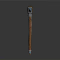 Three Construction Pickaxes With Wooden Handles And Metal Heads