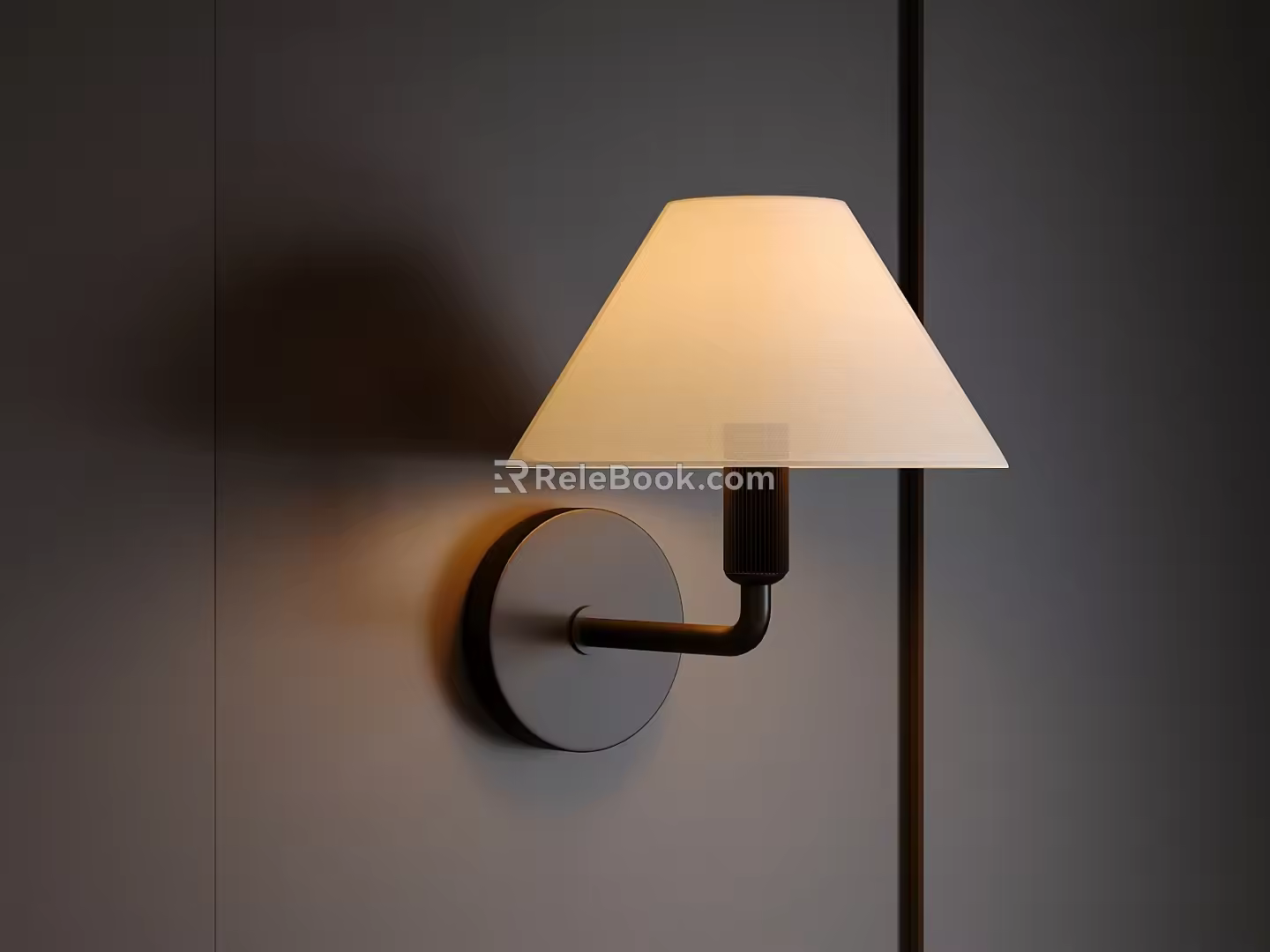 The ancient silent wall lamp 3d model