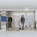 Stylish Clothing Store Featuring Trendy Jackets And Fashion Mannequins In Modern Window