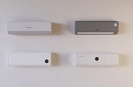 Wall-mounted air conditioner heating and cooling inverter intelligent air conditioner 3d model