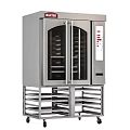 Commercial Stainless Steel Bakery Kitchen Appliance With Glass Door And Control Panel