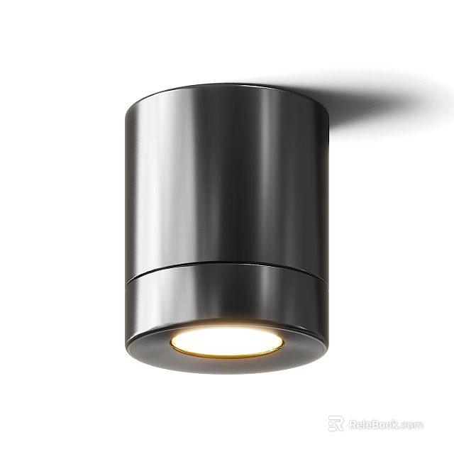 Modern Ceiling Downlight Spotlight With Sleek Metal Design And LED Lighting Fixture 3d model 