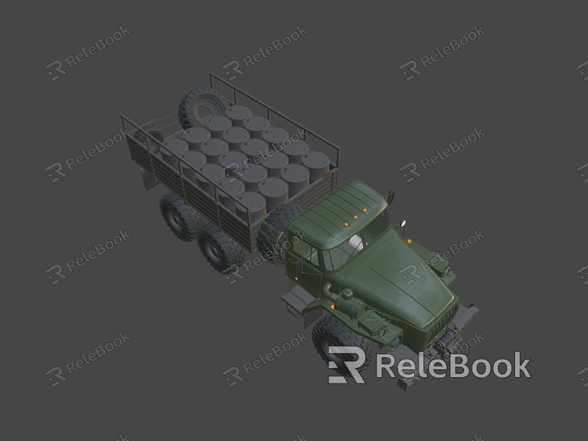 Soviet military transport vehicle model