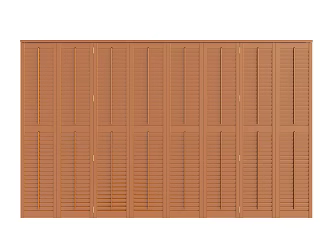 Modern folding partition door 3d model