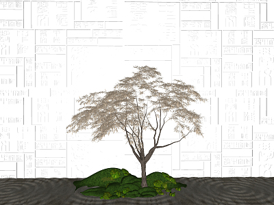 Modern Tree Plant Ornaments model