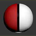 Colored Glossy Spheres Yellow Blue Purple Red Arranged in Row With Reflective Surfaces Gray Background