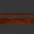 Elegant Red Wooden Bench With Detailed Carved Design Backrest And Armrests