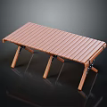 Outdoor Public Chair With Wooden Slats Design And Foldable Frame For Portable Use