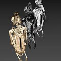 Stylish Decorative Ornament Set With Gold Silver Finish And Intricate Sculptural Design For Home Decor