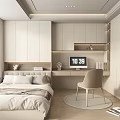 Tatami Bedroom Interior Design With Tatami Bed White Cabinets And Desk Chair