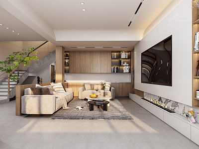 modern living room model