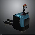 Blue Electric Pallet Truck With Control Handle For Industrial Cargo Handling STILL