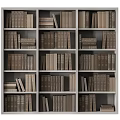 Books And Magazines Arranged On Wooden Shelves With Various Sizes And Stacked Design
