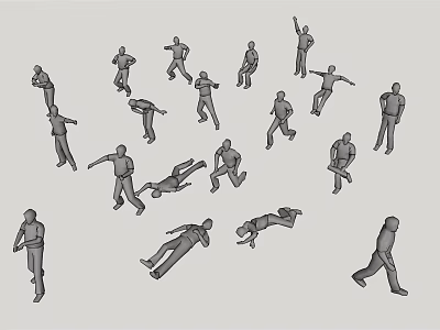 Modern Multiplayer Characters 3d model