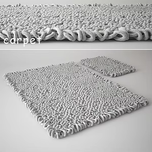 Bathroom Mat Carpet 3d model