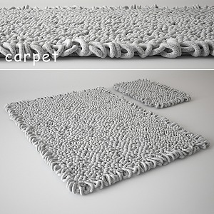 Bathroom Mat Carpet 3d model